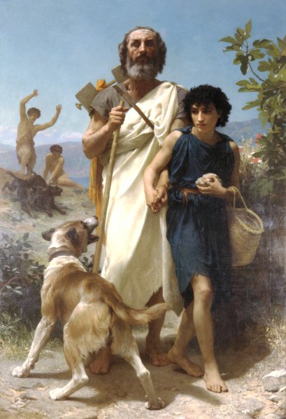 Homere et son Guide [Homer and his Guide]