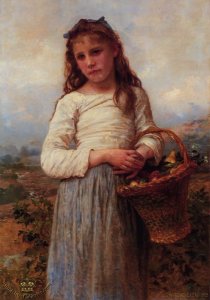 Young Girl with a Basket of Fruit