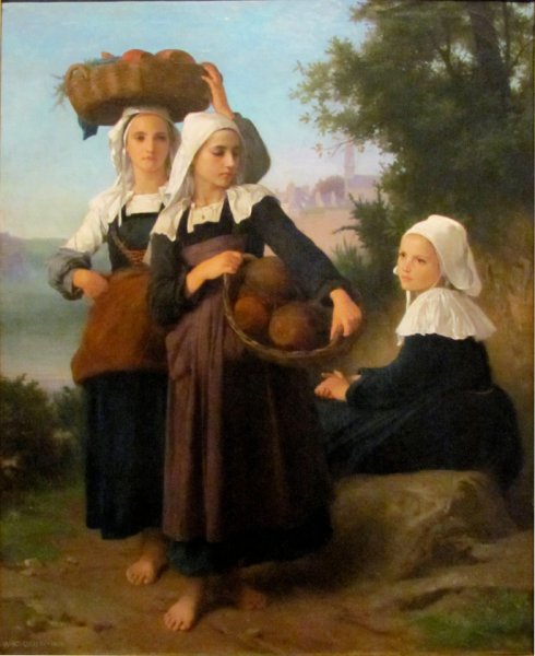 Girls of Fouesnant Returning from Market,1869