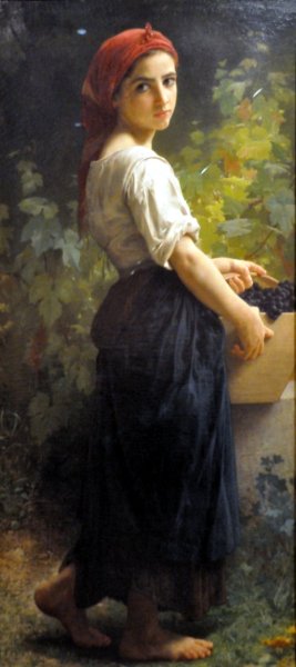 Girl with Grapes