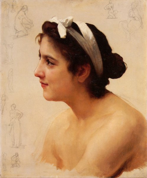 Étude d'une femme, pour Offrande à l'Amour (Study of a woman, for Offering to Love)