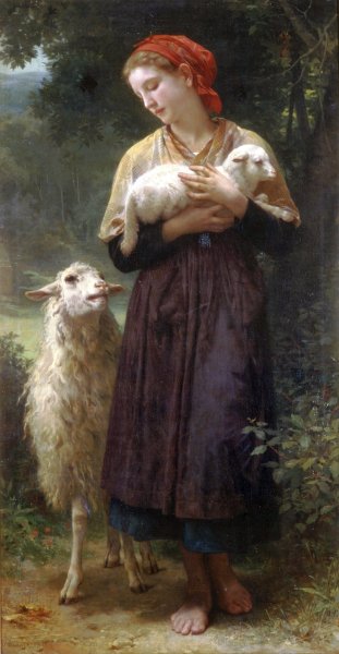 The Shepherdess 1873 165.1x87.6cm